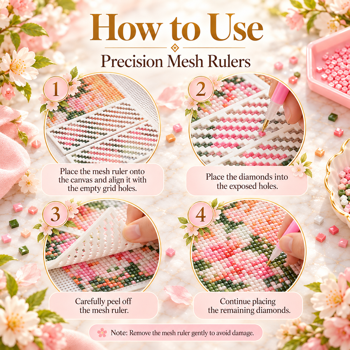Precision Mesh Rulers | Diamond Painting Essentials
