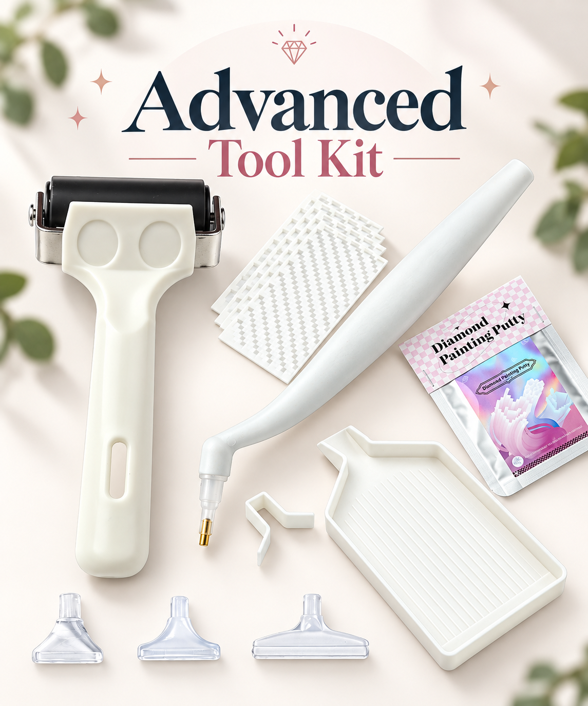 Kit de herramientas avanzado | Esenciales para diamond painting y rodillo