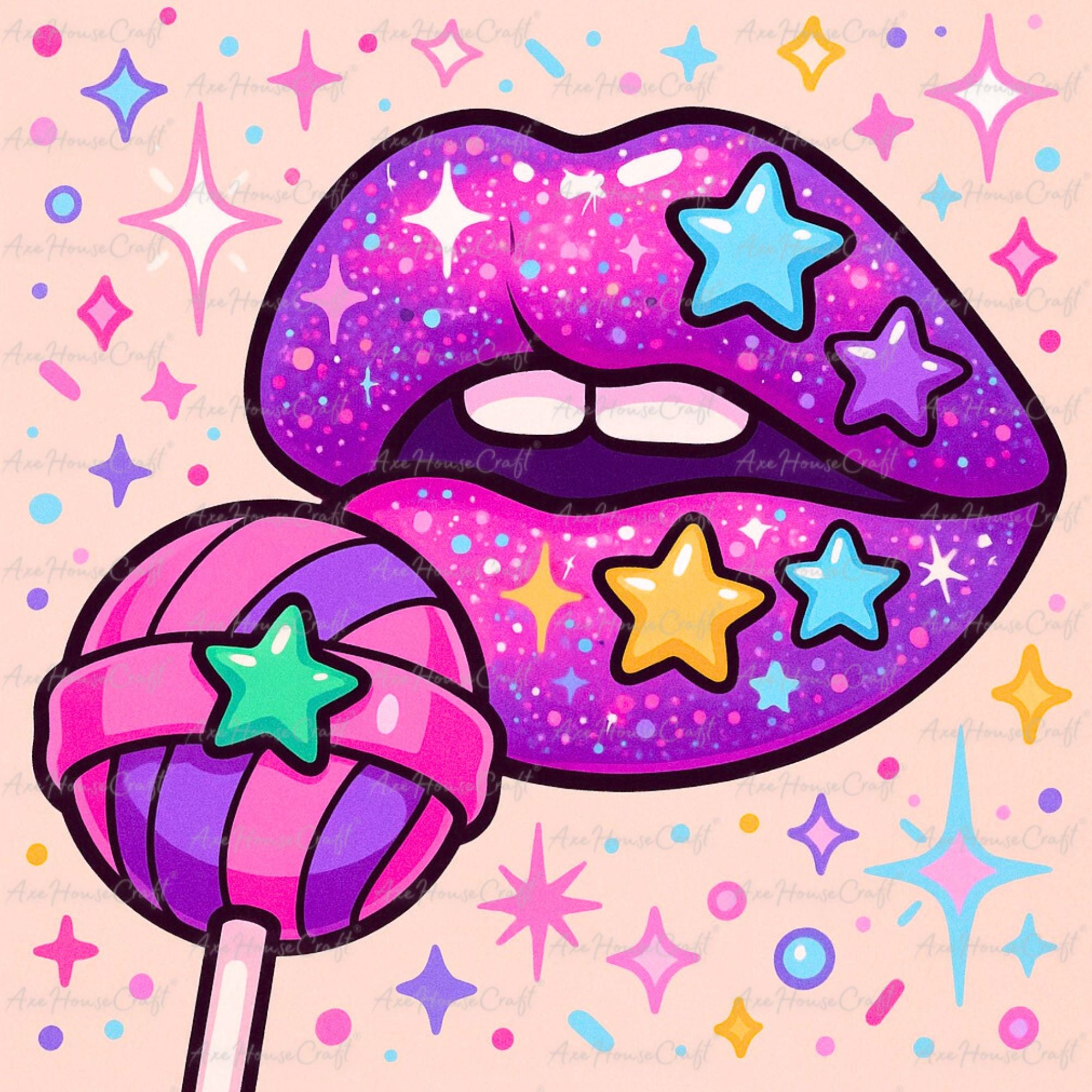 Starry Lollipop Kiss