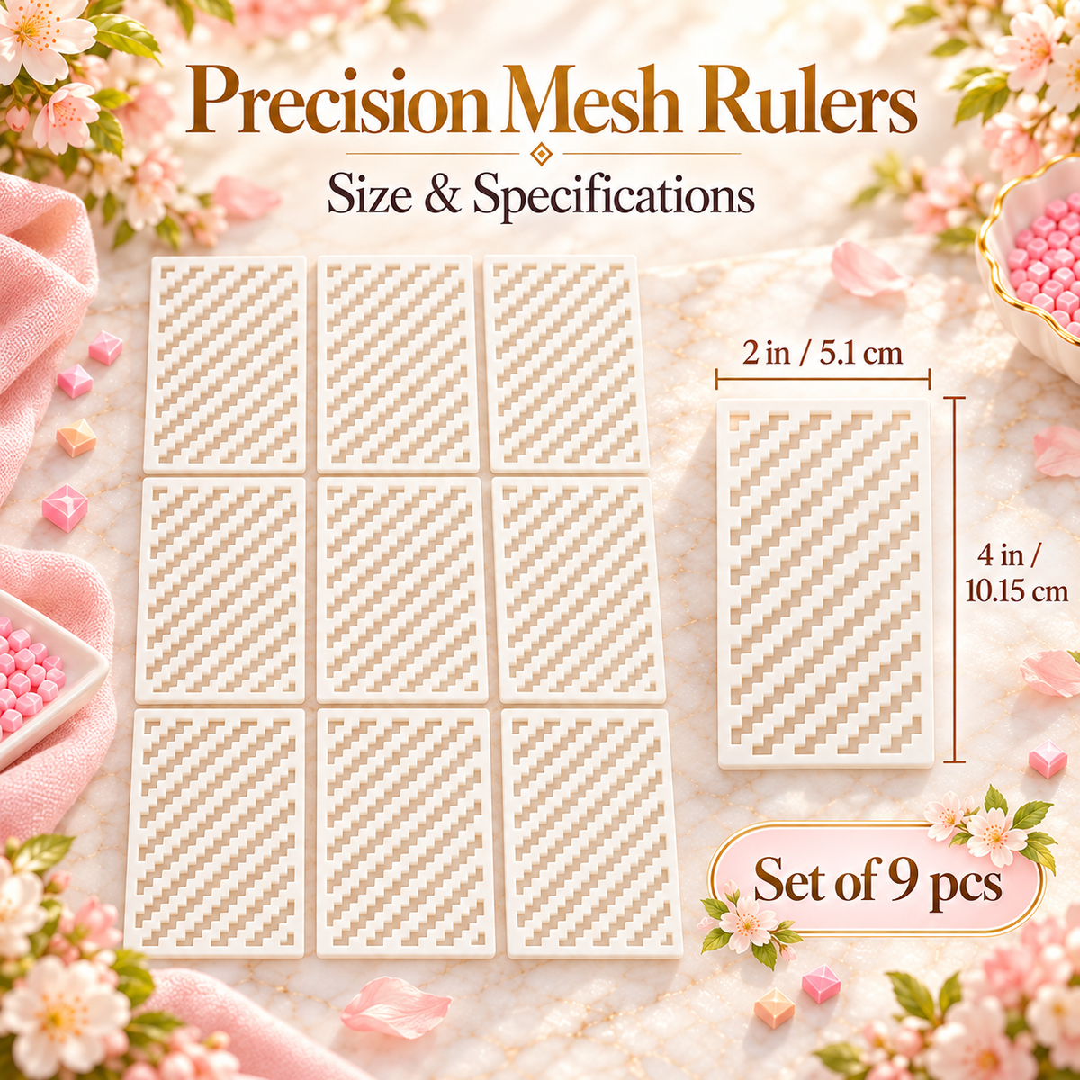 Precision Mesh Rulers | Diamond Painting Essentials