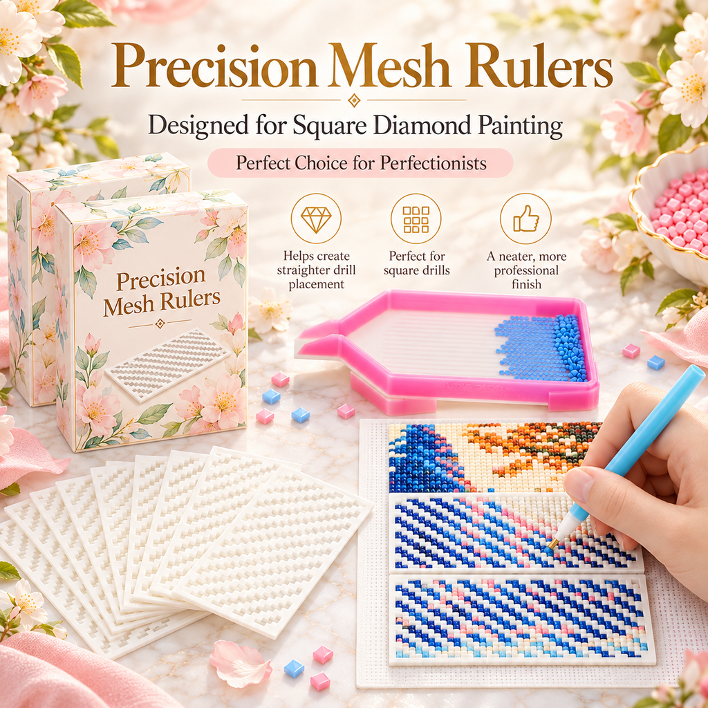 Precision Mesh Rulers | Diamond Painting Essentials