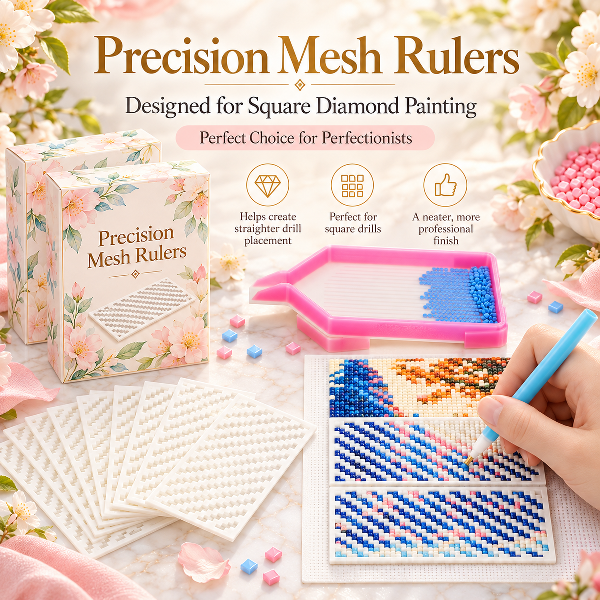 Precision Mesh Rulers | Diamond Painting Essentials