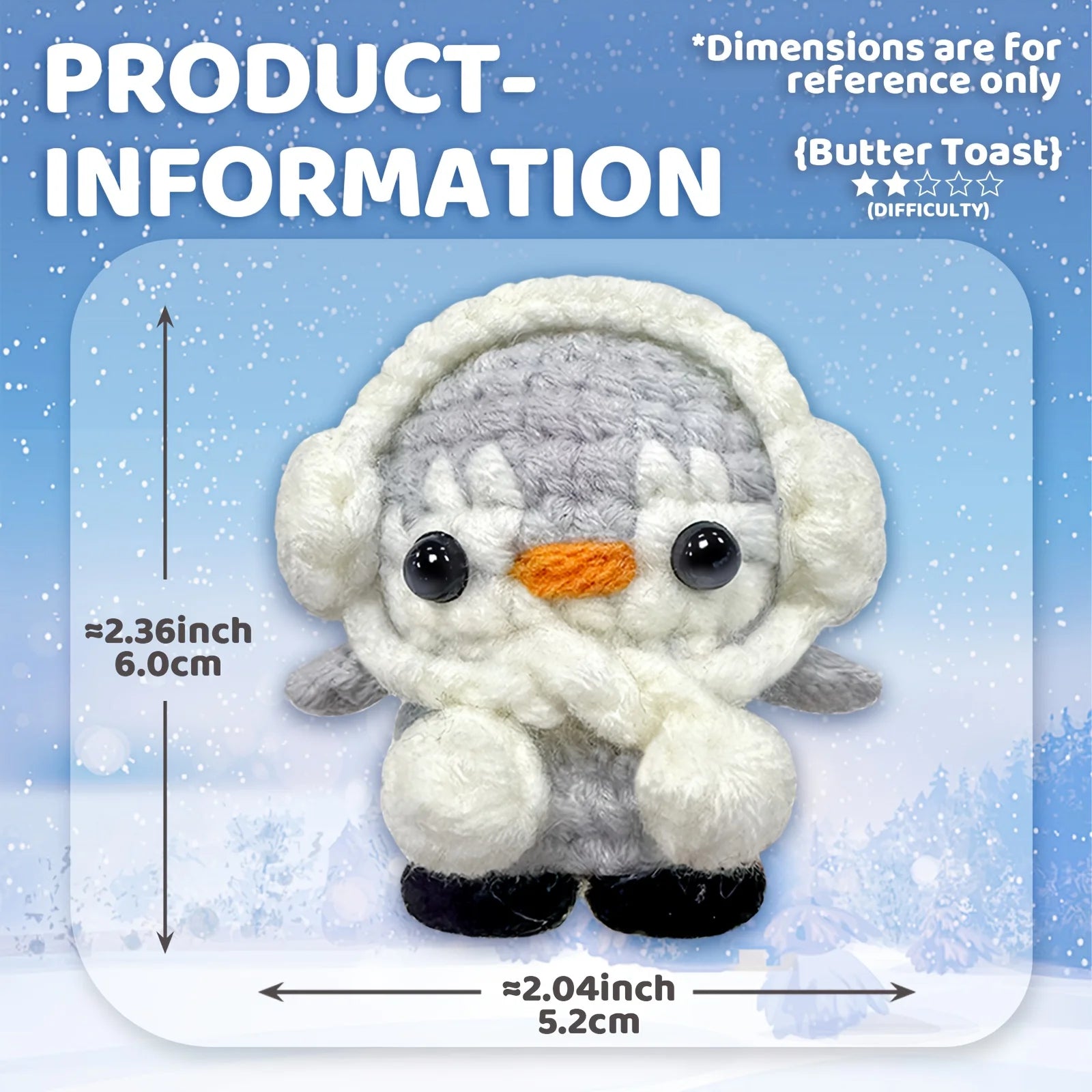 Penguin Crochet Kit – Beginner Friendly