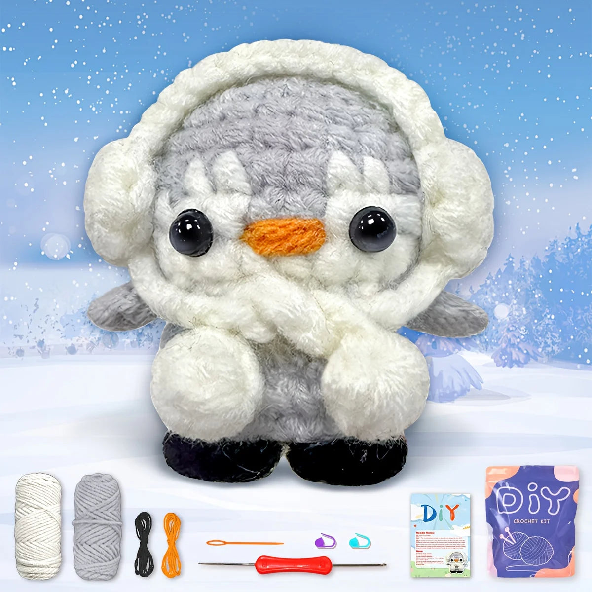 Penguin Crochet Kit – Beginner Friendly