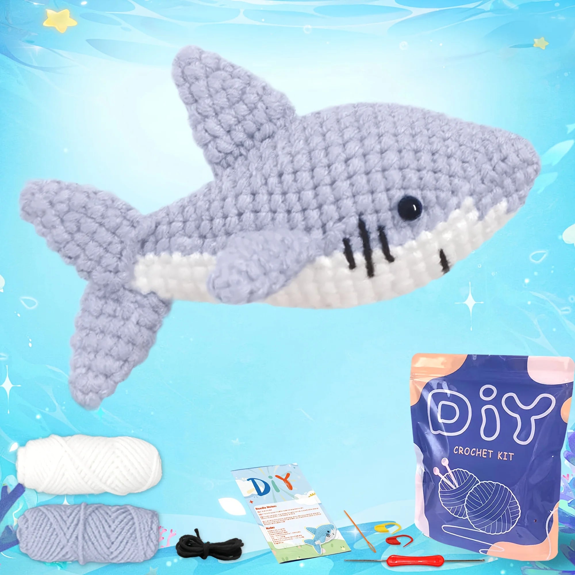 Shark Crochet Kit – Beginner Friendly