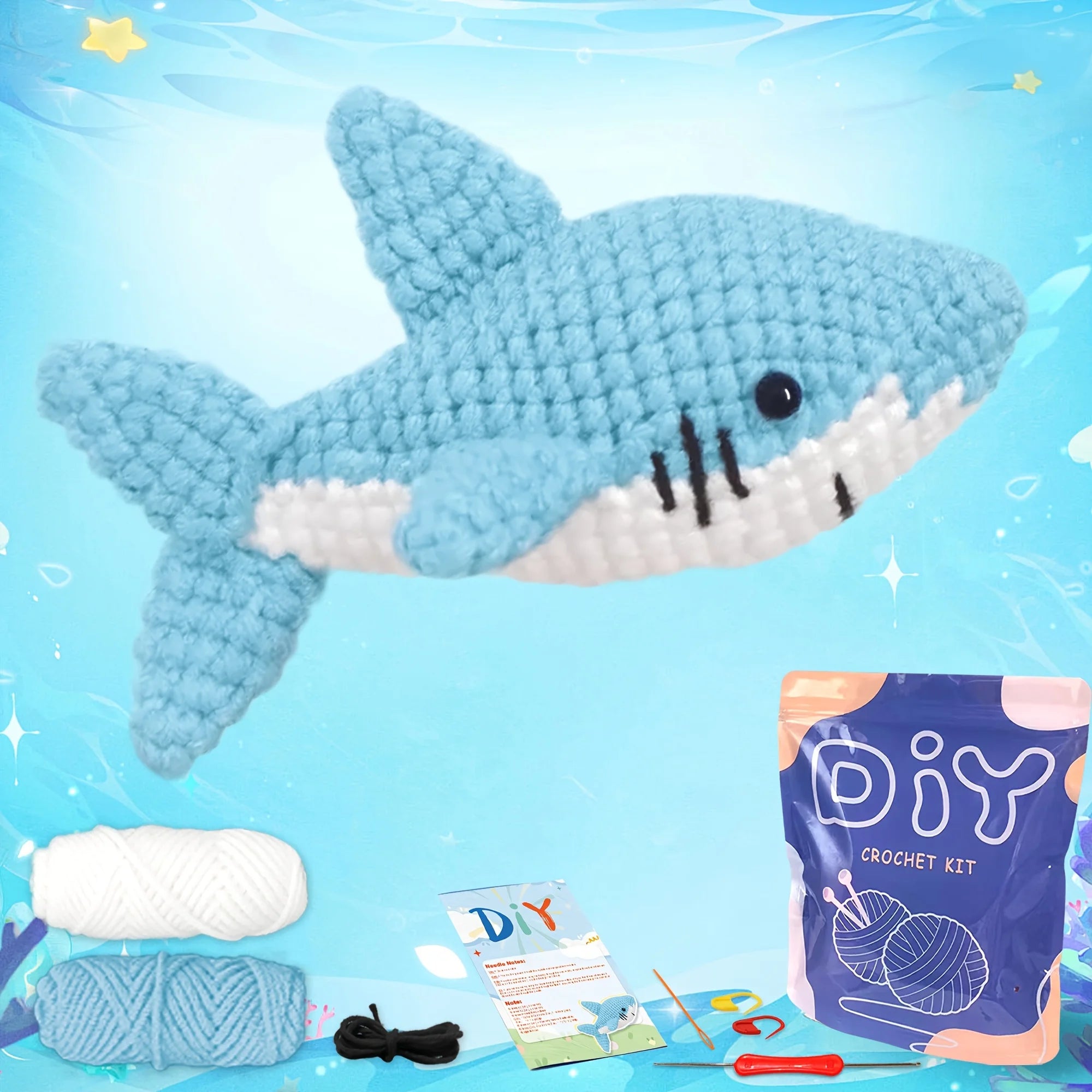 Shark Crochet Kit – Beginner Friendly