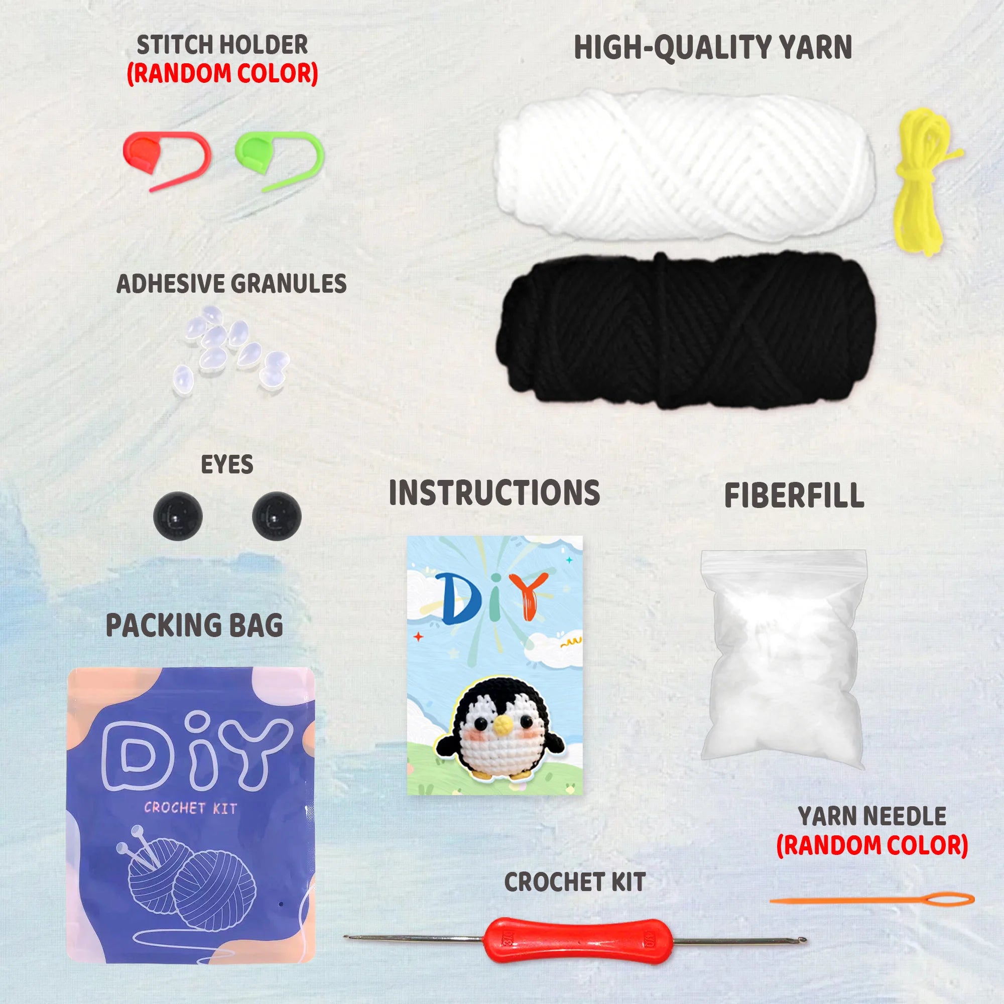 Penguin Crochet Kit – Beginner Friendly