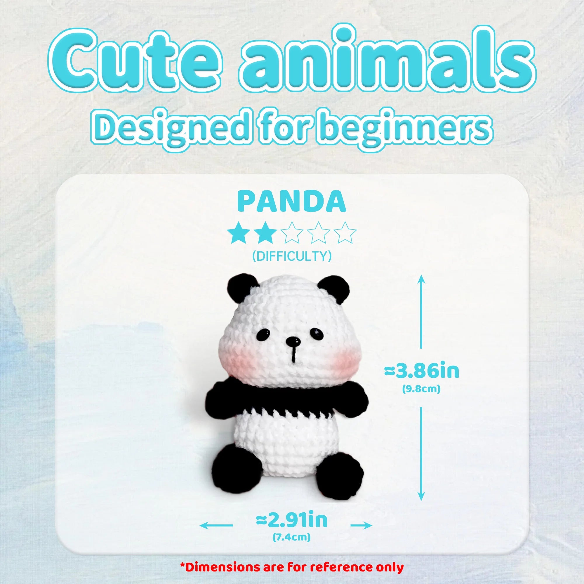 Panda Crochet Kit – Beginner Friendly
