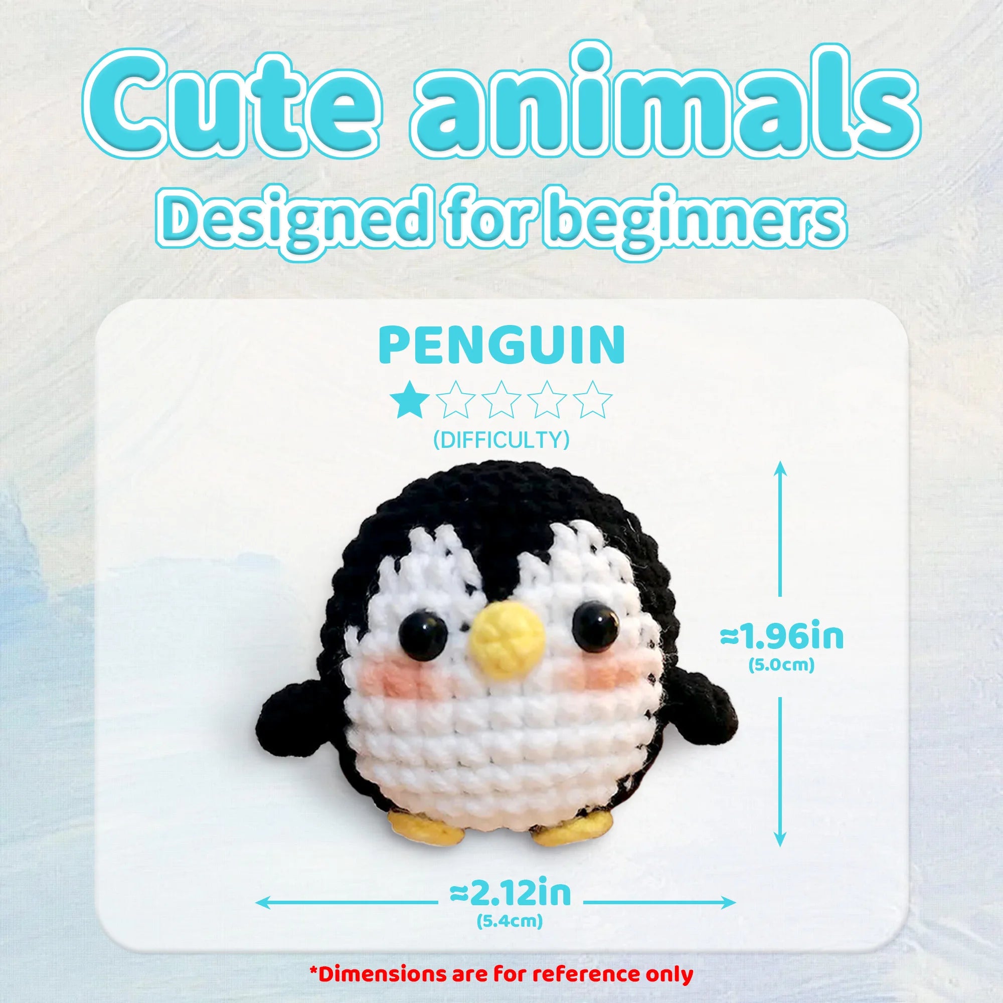 Penguin Crochet Kit – Beginner Friendly