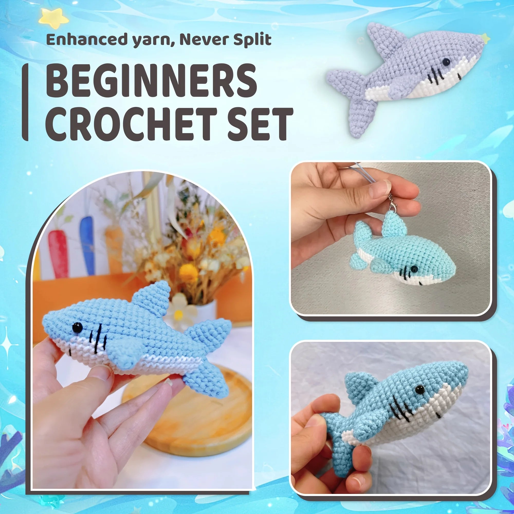 Shark Crochet Kit – Beginner Friendly