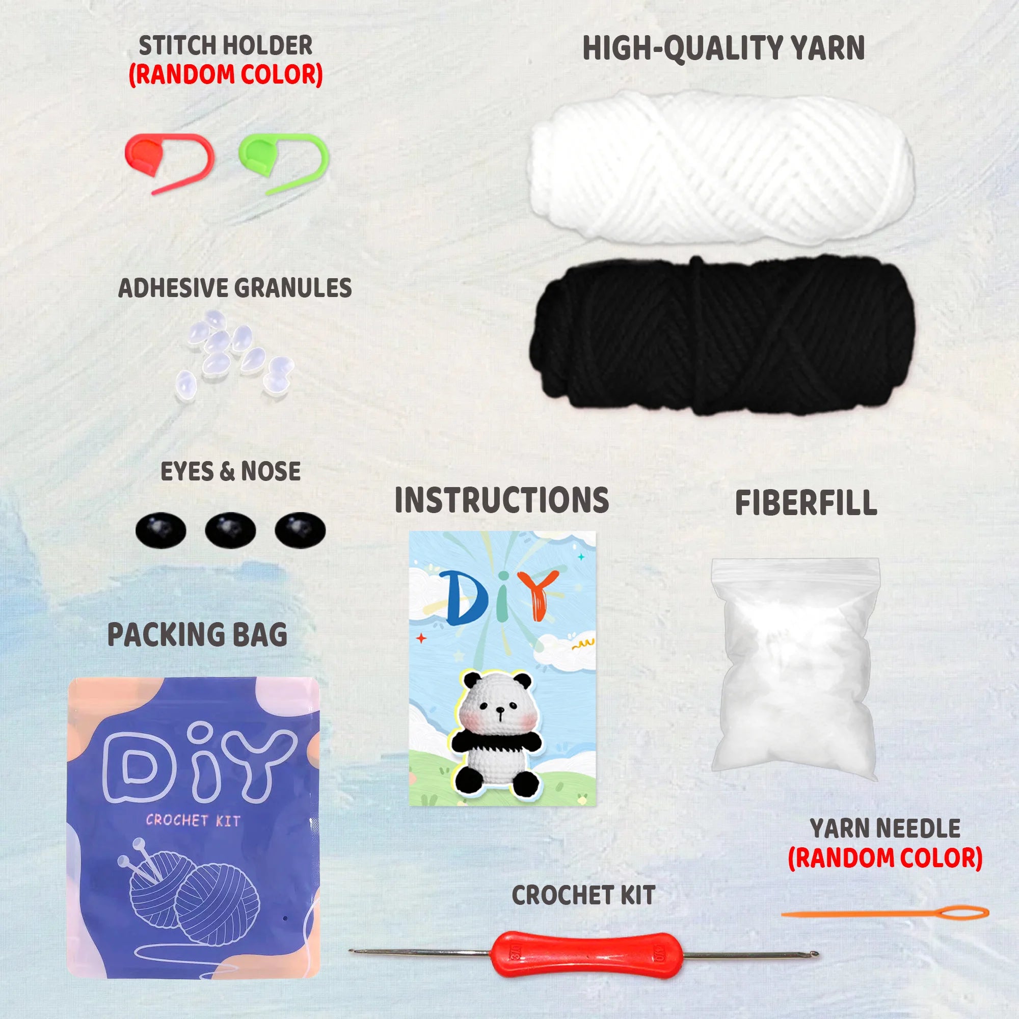 Panda Crochet Kit – Beginner Friendly