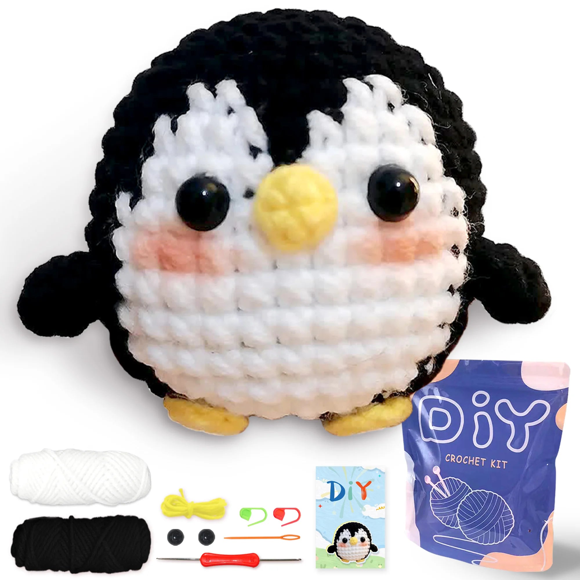 Penguin Crochet Kit – Beginner Friendly