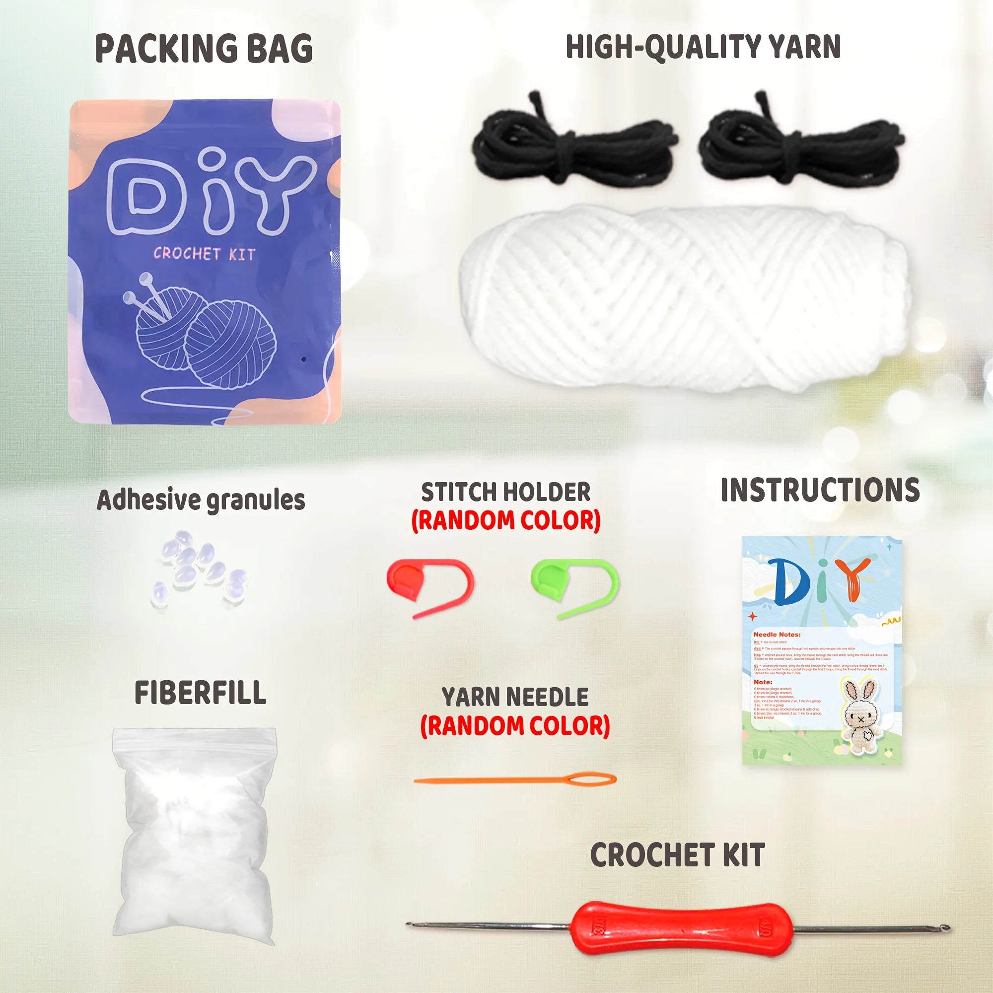 Bunny Crochet Kit – Beginner Friendly
