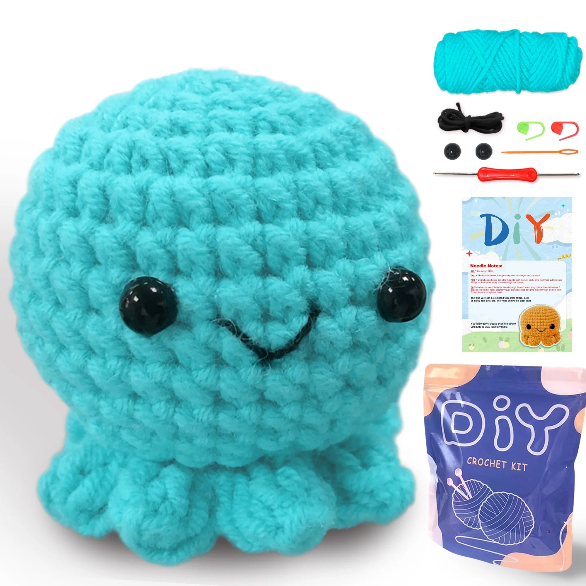 Octopus Crochet Kit – Beginner Friendly
