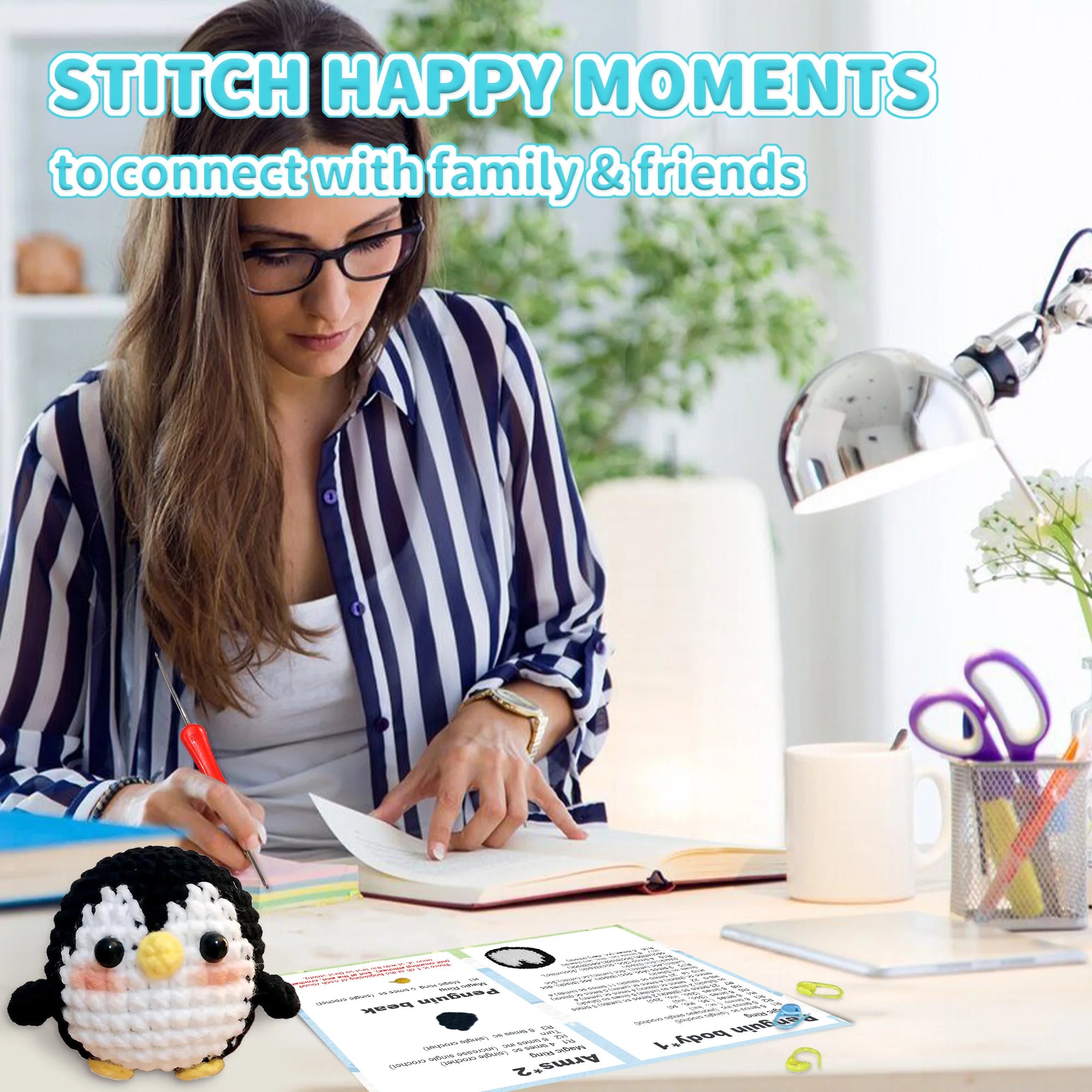 Penguin Crochet Kit – Beginner Friendly