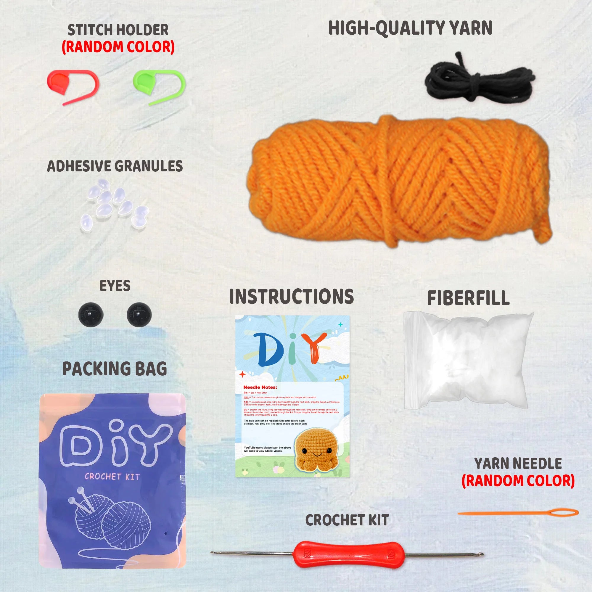 Octopus Crochet Kit – Beginner Friendly