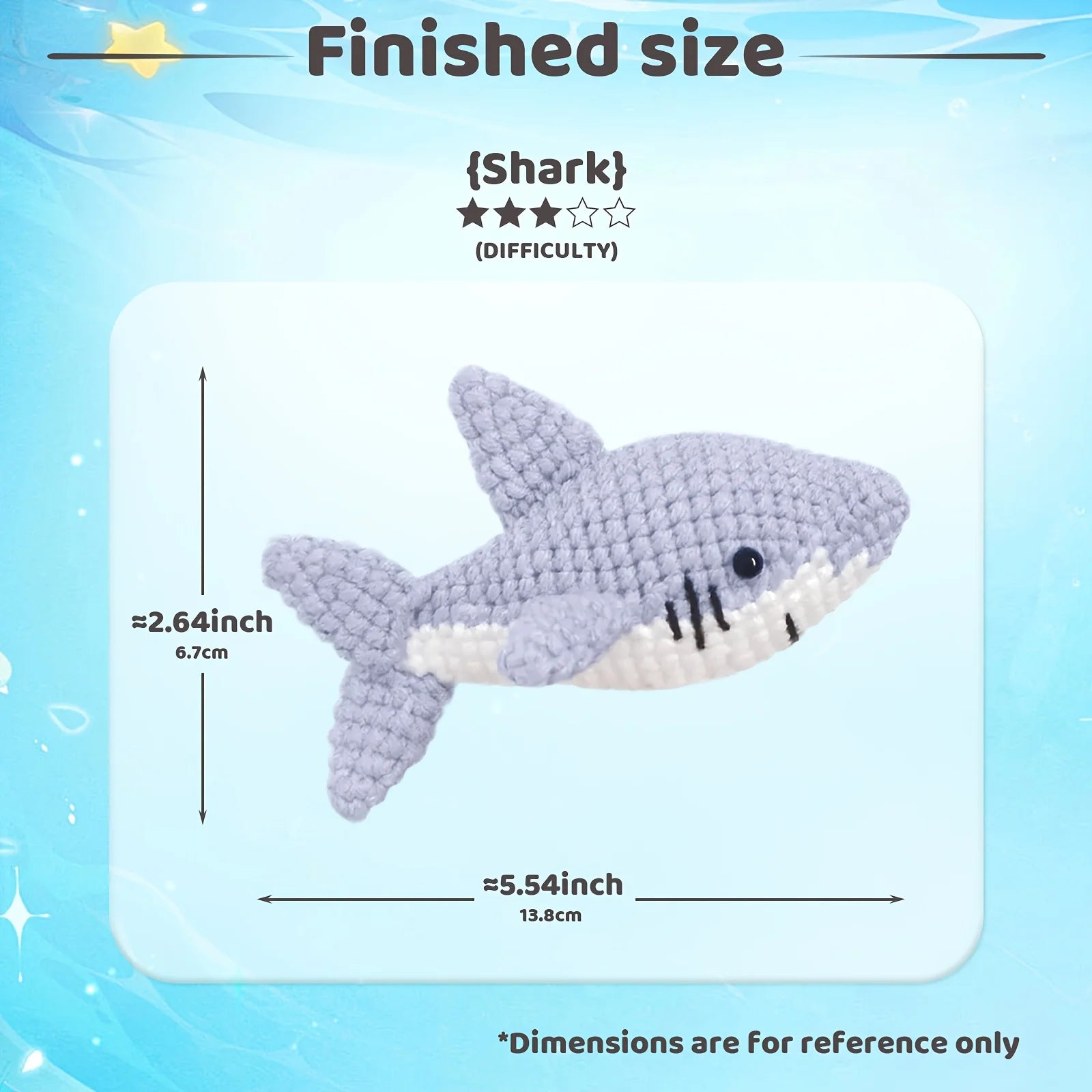 Shark Crochet Kit – Beginner Friendly